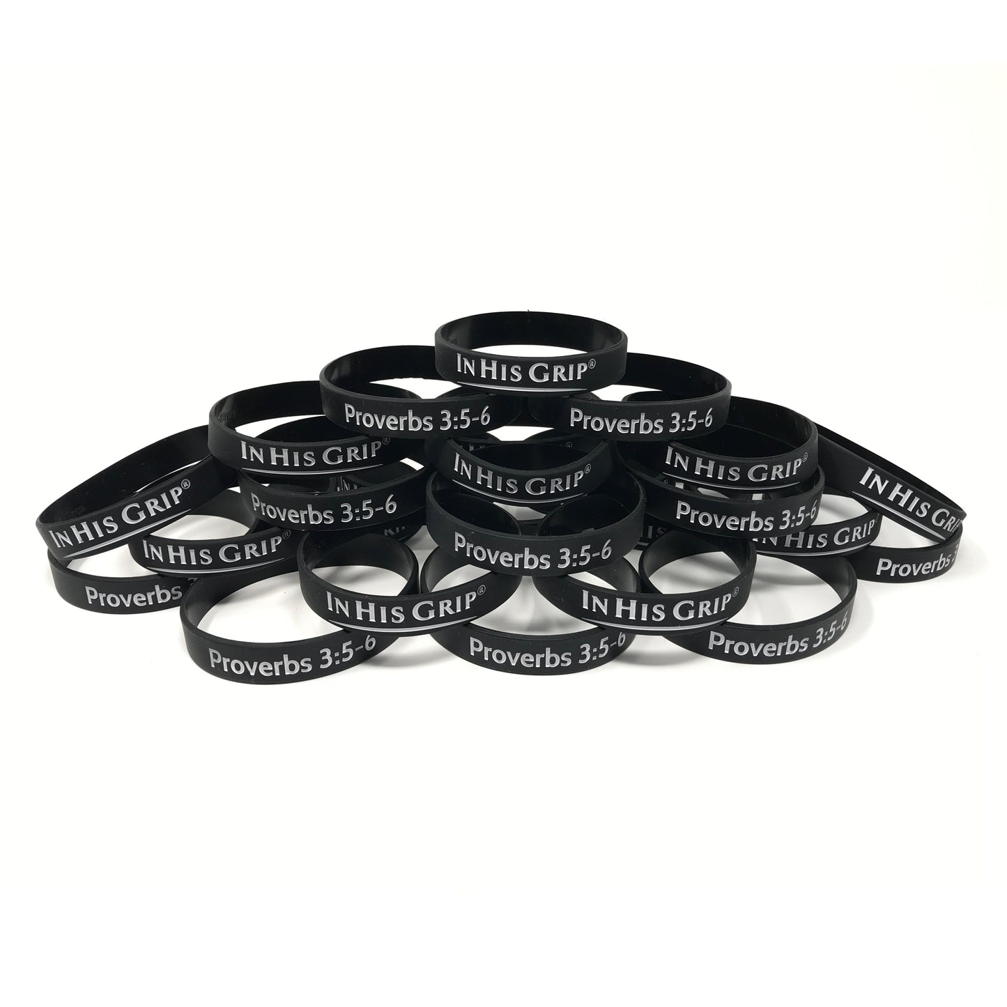 (25) In His Grip Wristbands-Proverbs 3:5-6